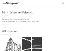 Tablet Screenshot of cafe-maingold.de
